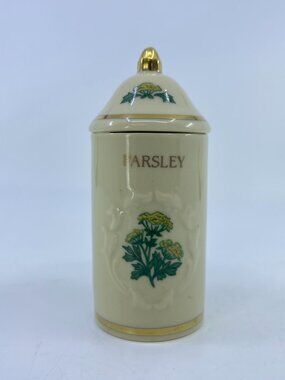 vintage lenox the luxury spice garden parsley canister 1992